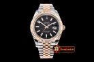Rolex Datejust II DJ2 41mm Jub Flt RG/SS Black Stk BP A3235 Mod
