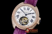 Cartier Cle De Cartier Tourb Diams RG/LE Purp White Asia HW