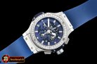 Hublot Big Bang Evolution DIAM/SS/RU Blue Skele A7750 Mod