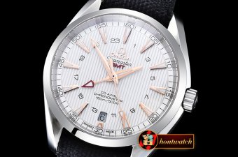 Replica OmegaAqua Terra GMT SS/NY Wht/Gold JHF A2824 Mod8500