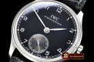 IWC Portuguese Hand-Wound Ref.IW5454 SS/LE Blk/Blk A6497