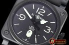Bell&Ross BR03-92 42mm XXV Bathing Ape PVD/LE Black MY9015