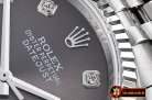 Rolex DateJust Jub Flt SS/SS Dark Grey Diam BP A3135 Mod