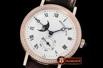 BRE083D - Classique MoonPhase Ref.3300 Diam RG/LE Wht MY9015 Mod