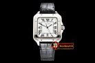 Cartier Santos De Cartier 2018 Mens SS/LE (Blk) Wht Swiss Qtz