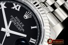 Rolex Datejust Man DJ 36mm Jub Flt 904L SS/SS Black/Rmn ARF A3135 Mod