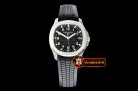 Patek Philippe Aquanaut Ref.5167 SS/RU Black/Num PF Asia 2824 Mod