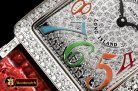 Franck Muller Long Island 952QZ DIAM/SS/LE (Red) Color GF Swiss Qtz