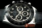 Replica Rolex Daytona 116519 SS/CER/LE Black Diam A-7750 Sec@6