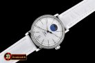 IWC Portofino Automatic Diam Bez SS/LE Silv Wht A2851 Mod