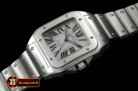 CAR0316B - Men Santos 100 SS/SS White Asian Eta 2824-2