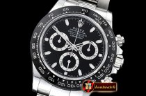 Rolex Daytona 116500 CER/SS Black 904L Noob V2 A4130 Mod