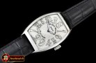 Franck Muller Crazy Hours Curvex Mens SS/LE White Asia 21J Mod