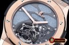 Fake Hublot Classic Fusion 45mm Tourbillon RG/LE Blue Asian 21J