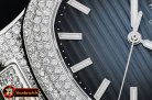 Patek Philippe Nautilus Mens 40mm Diams SS/LE Blue Sticks MY9015 Mod
