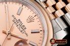 Rolex DateJust 36mm Jub Dome RG/SS Rose/Stk BP A2813