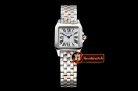 Cartier Santos Demoiselle Mens RG/SS White Swiss Quartz