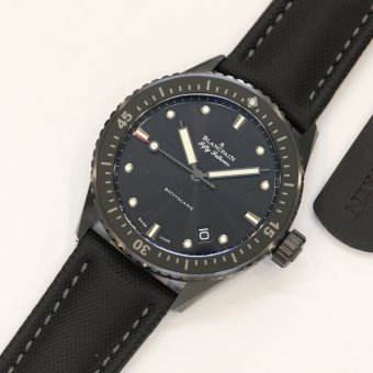 FIFTY FATHOMS BATHYSCAPHE 43MM SS GF 1:1 BEST EDITION BLACK DIAL A1315 V2