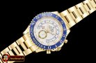 Rolex YachtMaster 116688 Blue YG/YG White BP Asia 7750 Mod