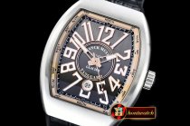 Franck Muller Vanguard Mens V45 SS/LE/RU Silv Grey Lume ABF Asia 2824