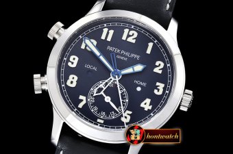 Patek Philippe Calatrava Pilot Travel Time 5524 SS/LE Blue GRF MY9015