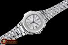 PP0200B - 5980 Nautilis Chrono SS/SS White BP A-7750
