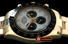 Replica Rolex Daytona 116528 YG/YG White Num A-7750 Sec@6