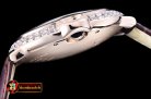 Cartier Balon Bleu Mens Diams Bez RG/LE White Miyota