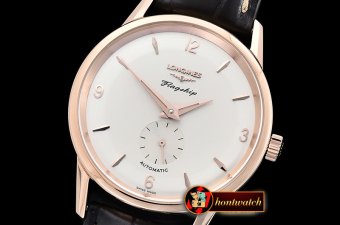 Longines Flagship Heritage 60th Annv RG/LE Wht WF MY9015