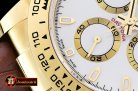Replica Rolex Daytona 18K YG Wrp YG/LE Wht Stk BP A7750 Mod4130