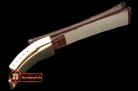 Replica Rolex Brown Croc Strap YG 20/16/ New Insignia Deployant