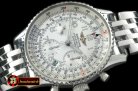 Replica Breitling Navitimer SS/SS White Num 7750